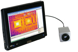 Thermal Camera PCE-PI160 connected to tablet PC