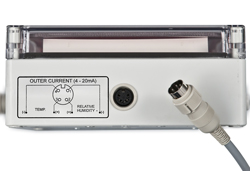 2 channels analog output of the PCE-G1A thermo hygrometer 