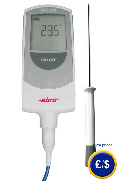 thermometer with probe, automatic switch off, rapid response time, high precision.