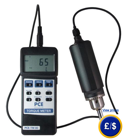 Digital torque meter PCE-TM 80