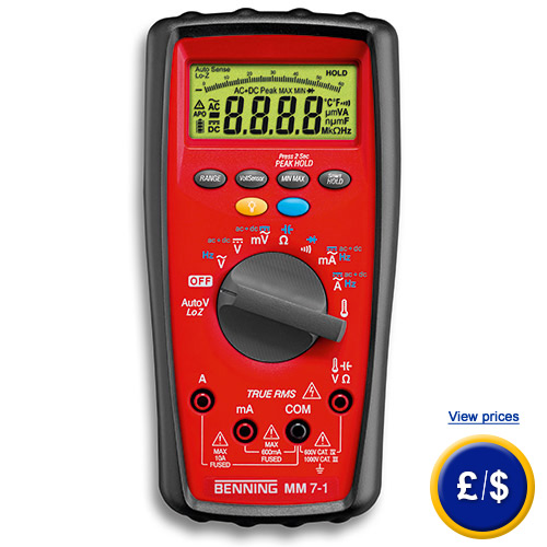 The TRUE RMS Industrial Multimeter Benning MM 7-1