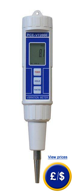 PCE-VT 2000 Vibration analyzer to measure vibration in machines and installations.