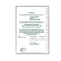 calibration certificate for the vibration meter PCE-VT 3000