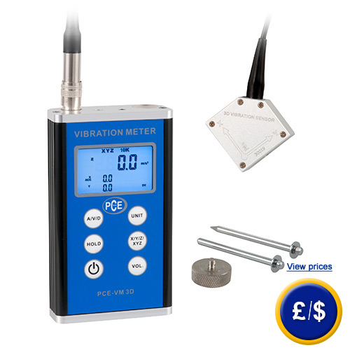 Vibration Meter PCE-VM 3D