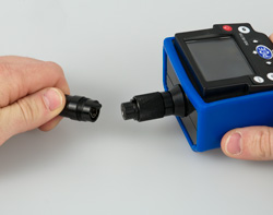 Imagen of the PCE-VE 310 videoendoscope connection