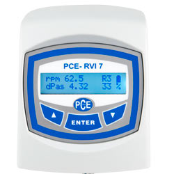 The viscosimeter PCE-RVI 7 possesses a bright LCD. 