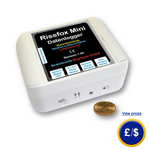 Wall crack data logger rissfox mini