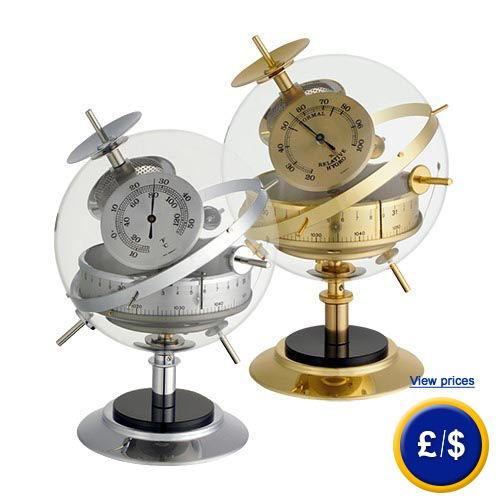 Weather Station Sputnik with barometer, thermometer, hygrometer function.