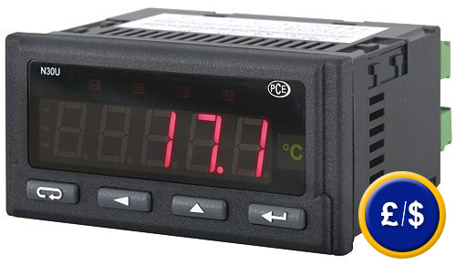 digital display with different imput signals / sensor power supply / 5 digits display /