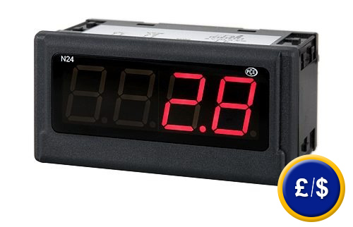  PCE-N24S digital indicator for normalized signals  4 ... 20 mA.