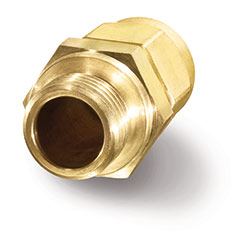 universal air flow sensor through bolt brass
